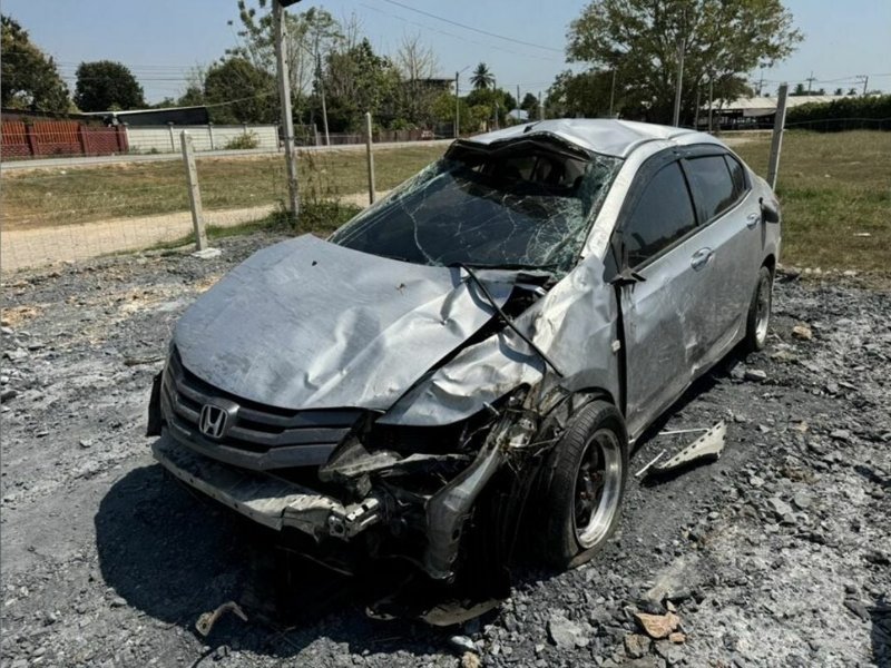 Car Plays Spooky Music After Crash Despite Dead Battery – Central Thailand News – Thailand News, Travel & Forum